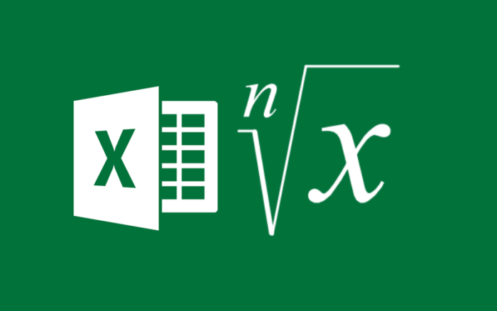 Как извлекать корень в Excel